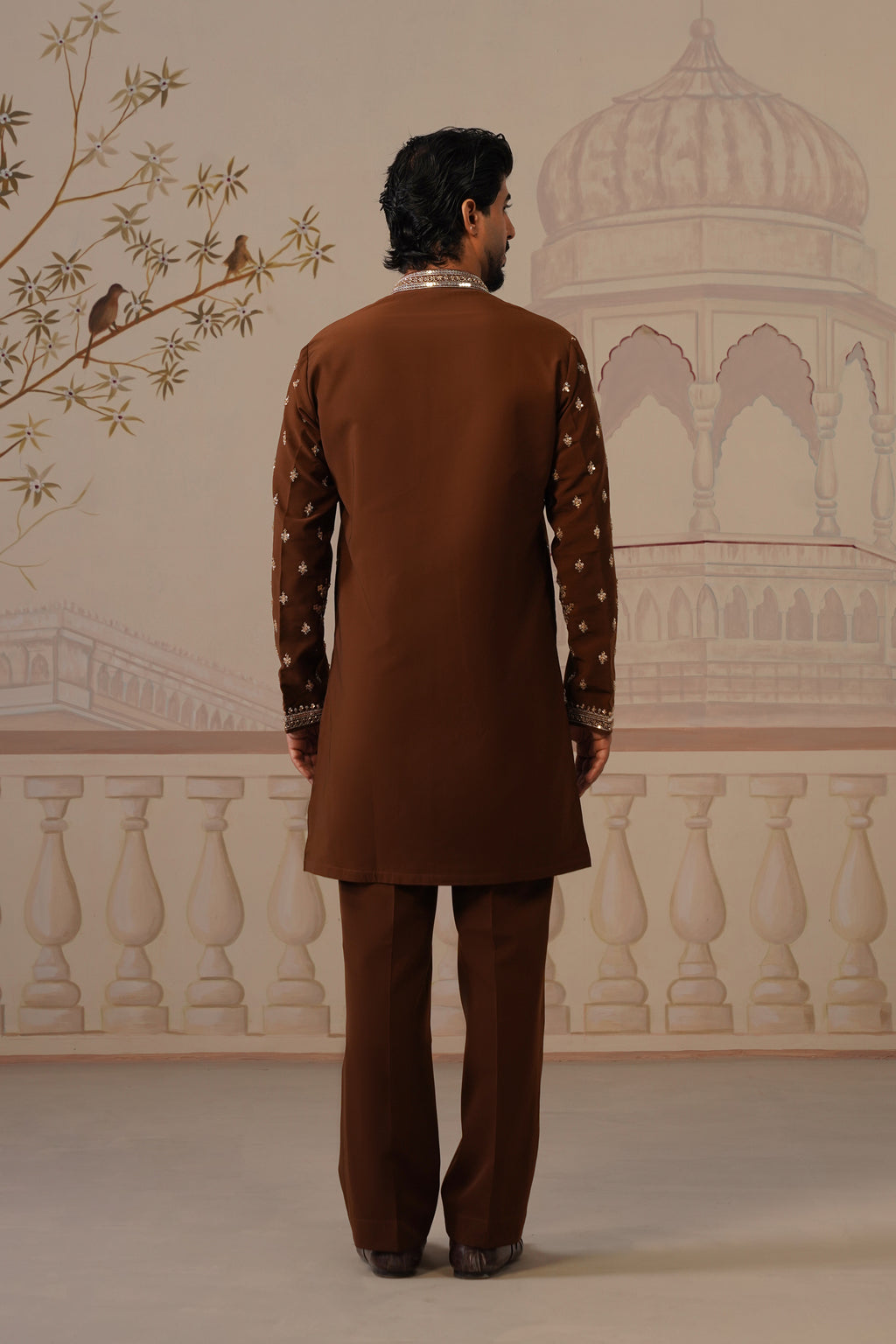 Mehfil Royal Brown Kurta Set with Dupatta