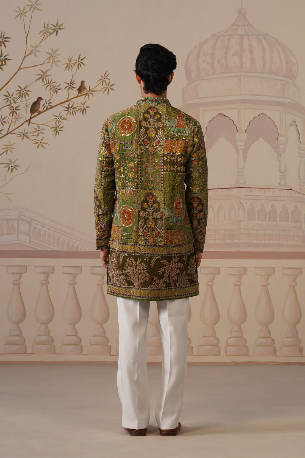 Gulshan Hand Embroidered V-Neck Kurta with Trouser