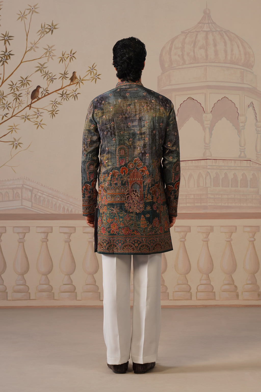 Neel V-Neck Short Kurta with Trouser