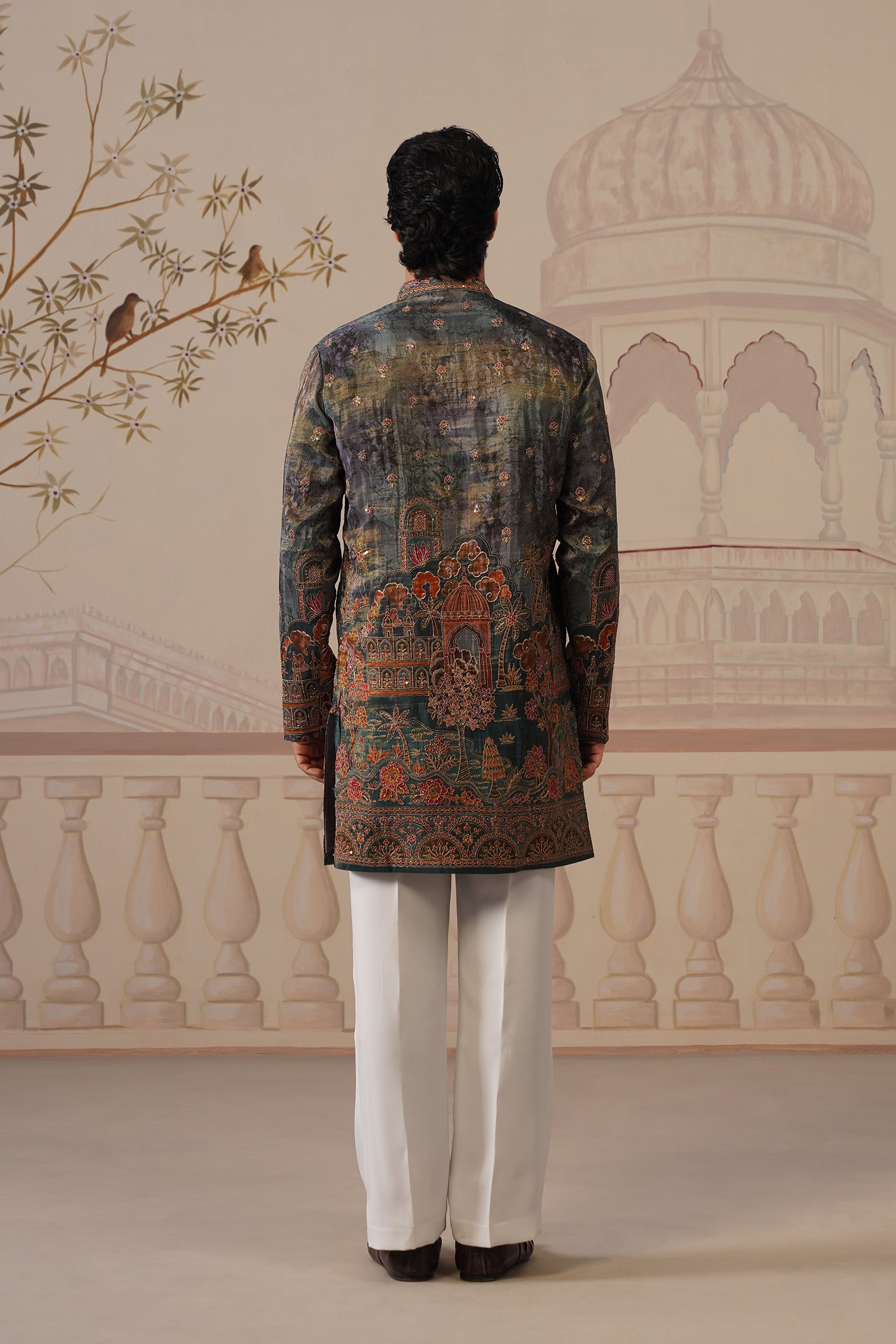 Neel V-Neck Short Kurta with Trouser