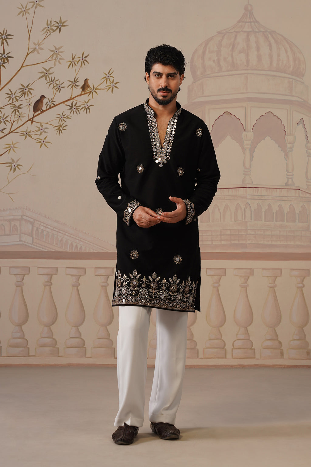 Mehar Black Kurta with Trouser