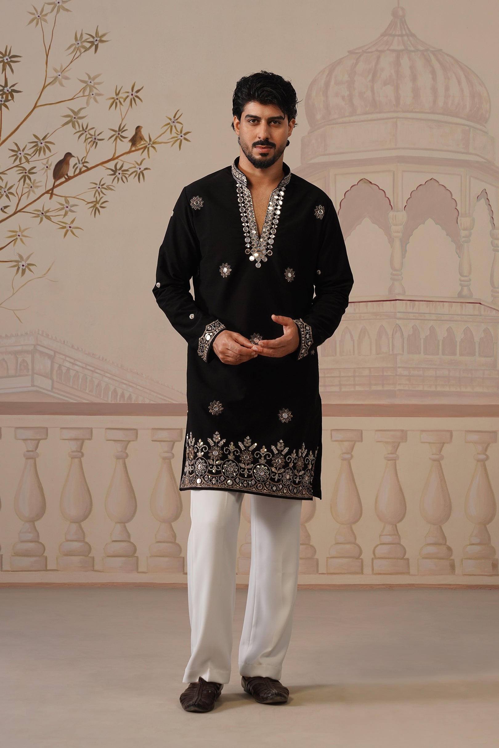 Mehar Black Kurta with Trouser