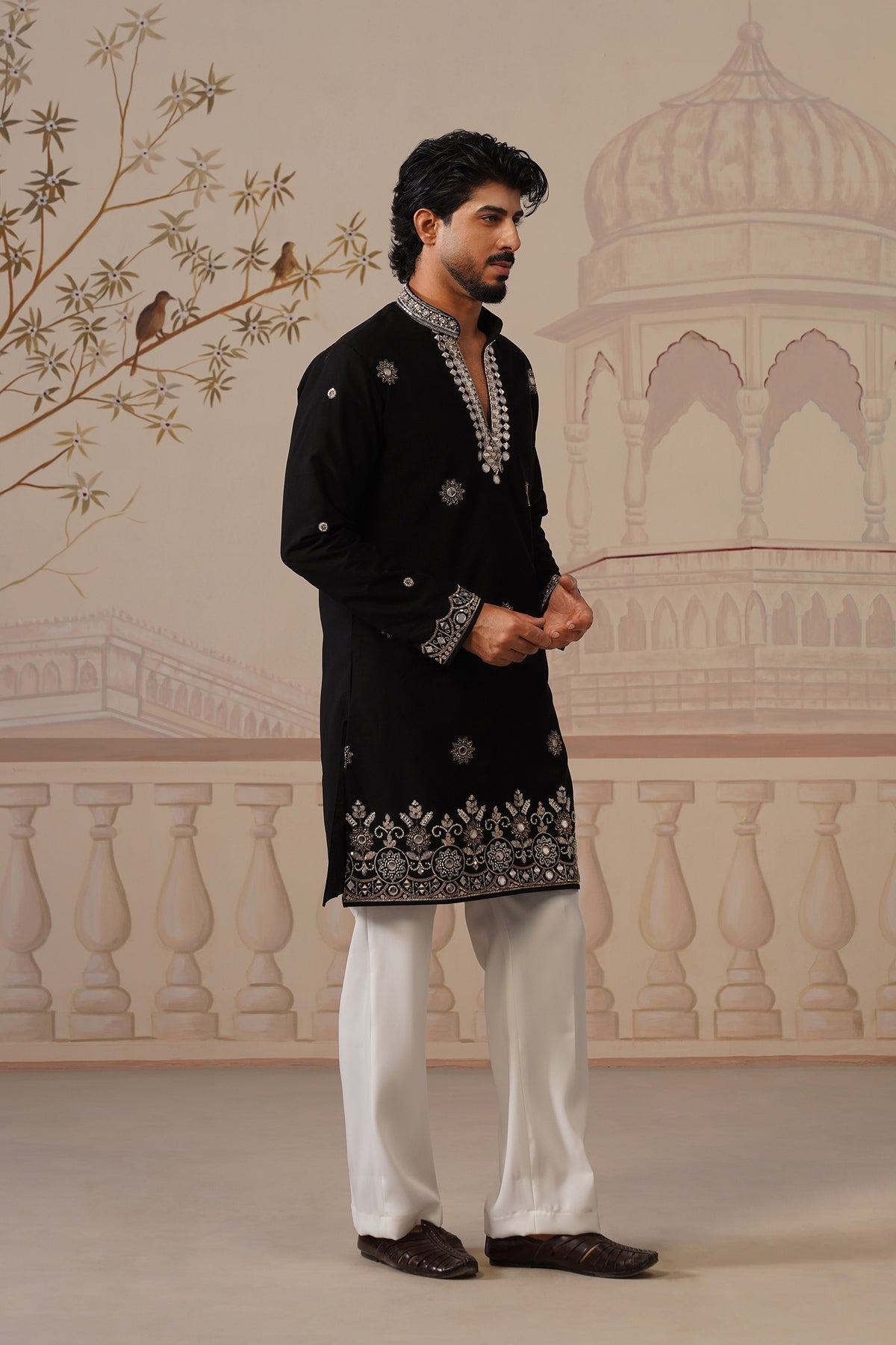 Mehar Black Kurta with Trouser