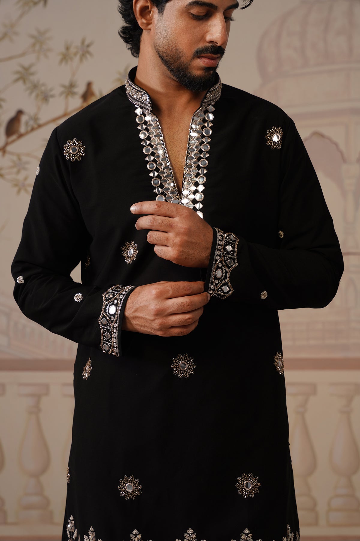 Mehar Black Kurta with Trouser