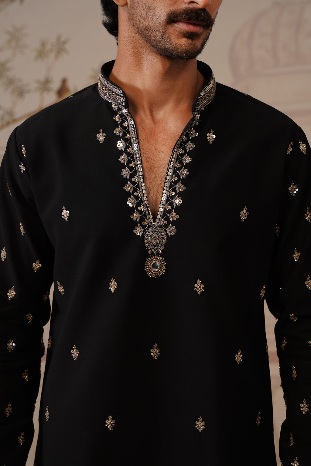 Mehar Black Kurta with Trouser