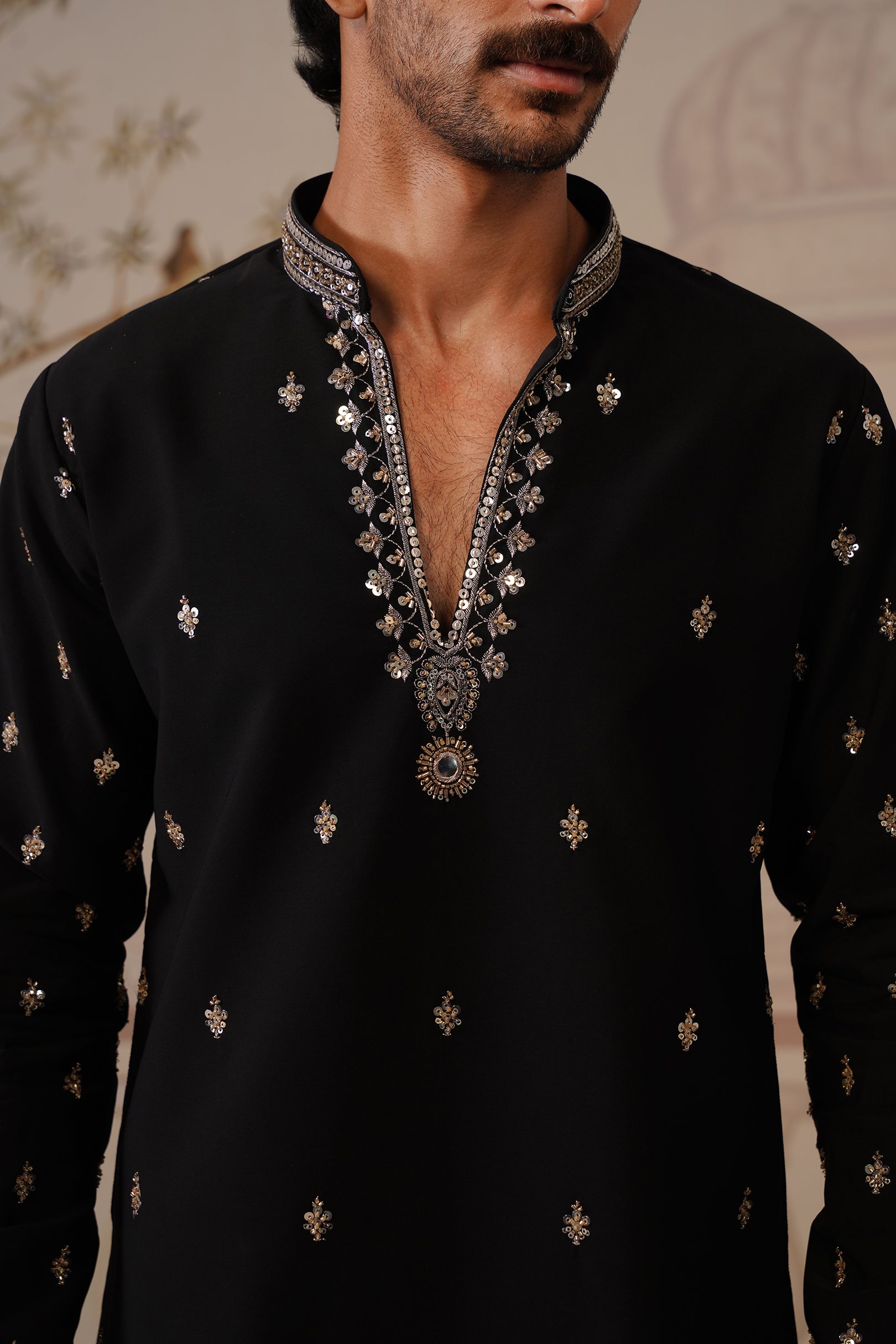Mehar Black Kurta with Trouser