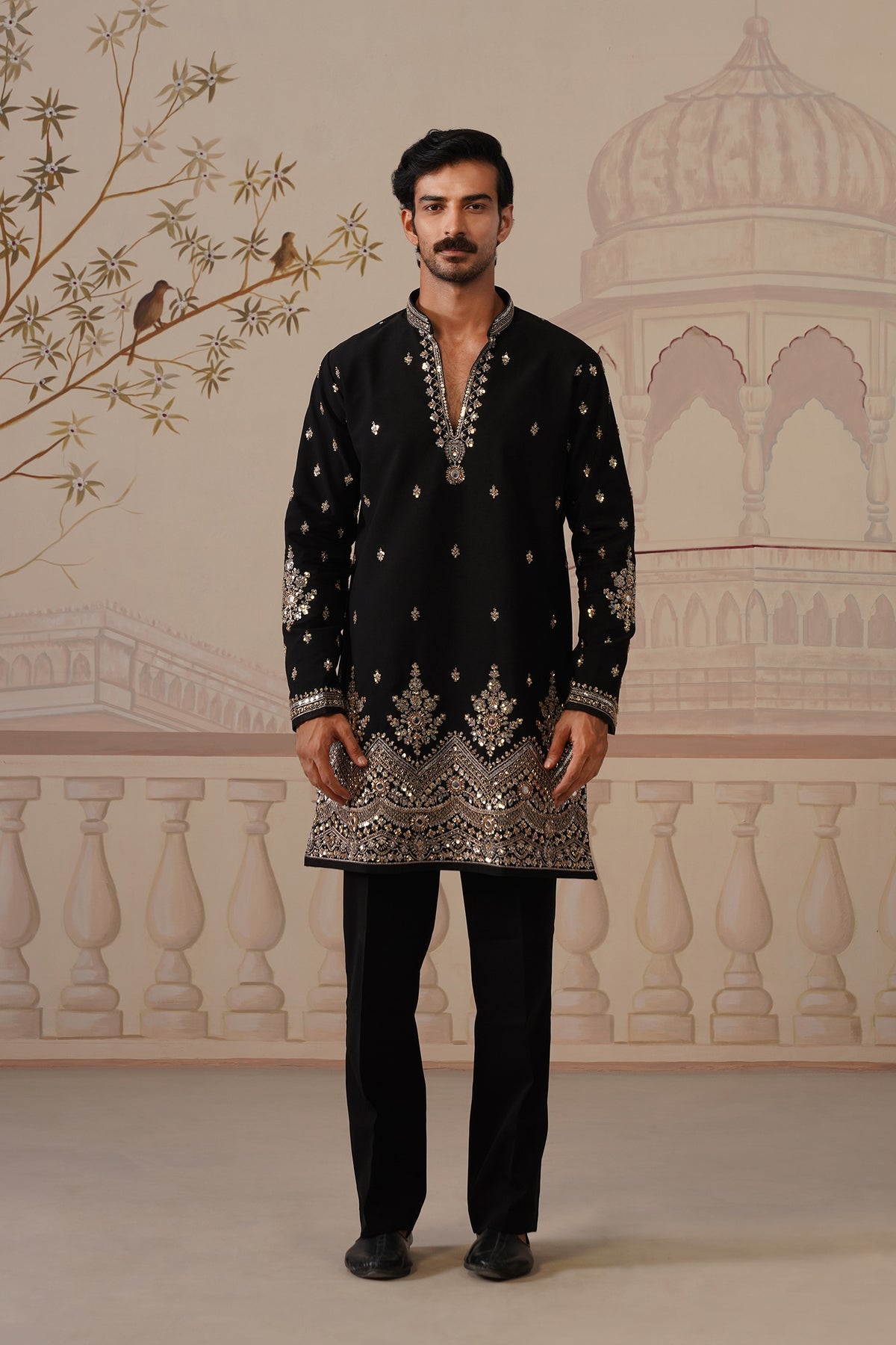 Mehfil Black Kurta Set with Dupatta