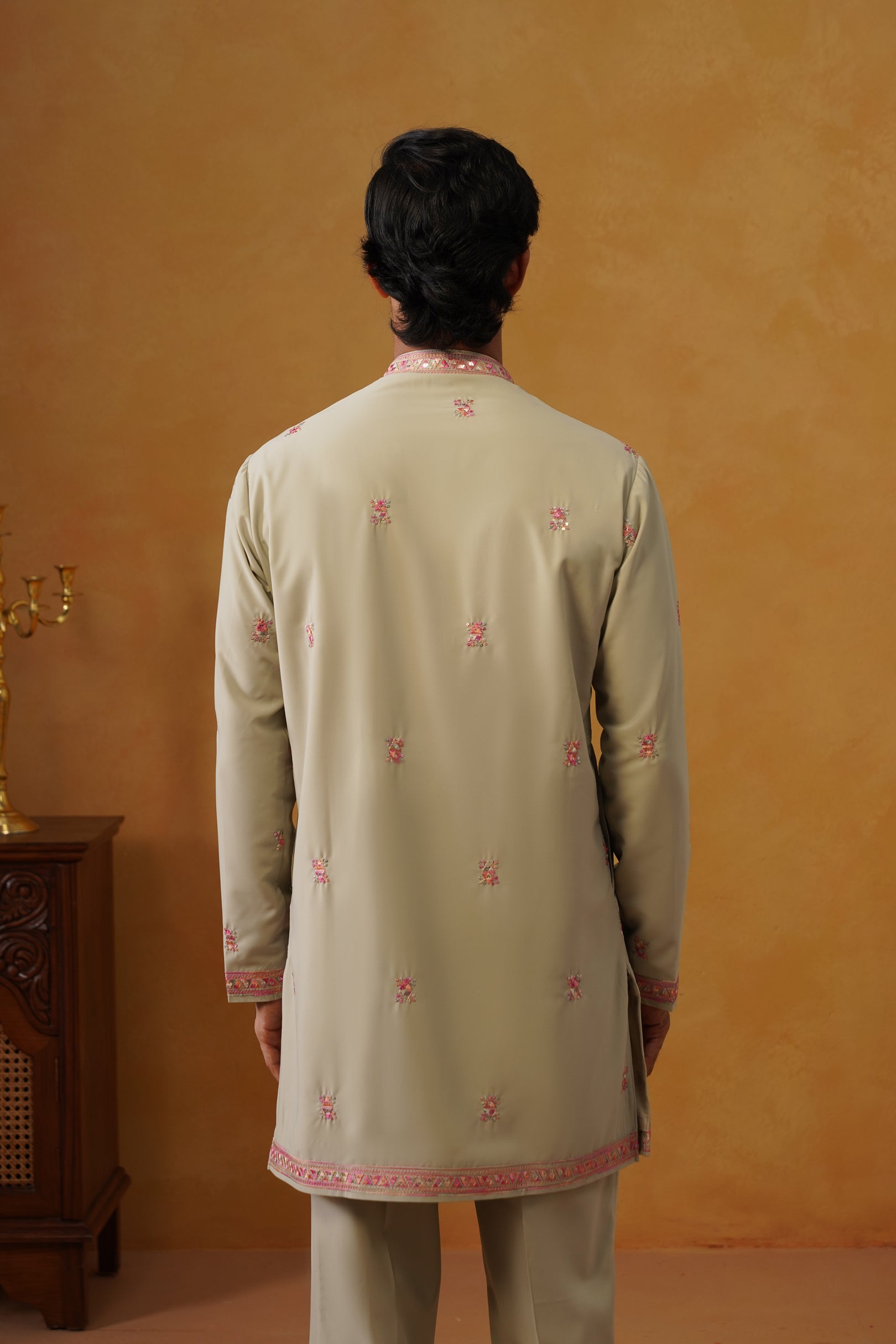Aafreen — Pista Multicolor Threadwork Kurta Set with Dupatta