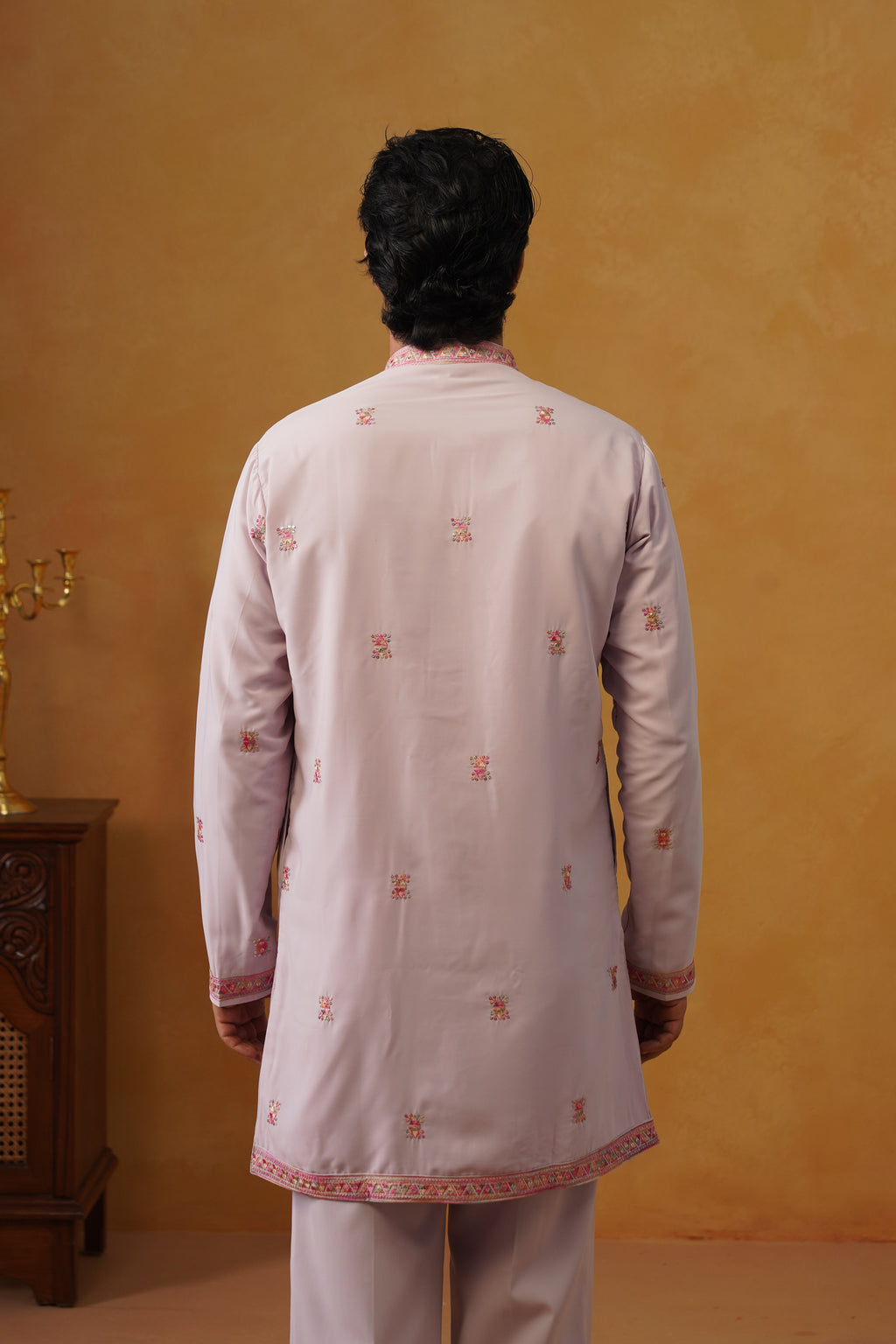 Aafreen — Lavender Multicolor Threadwork Kurta Set with Dupatta